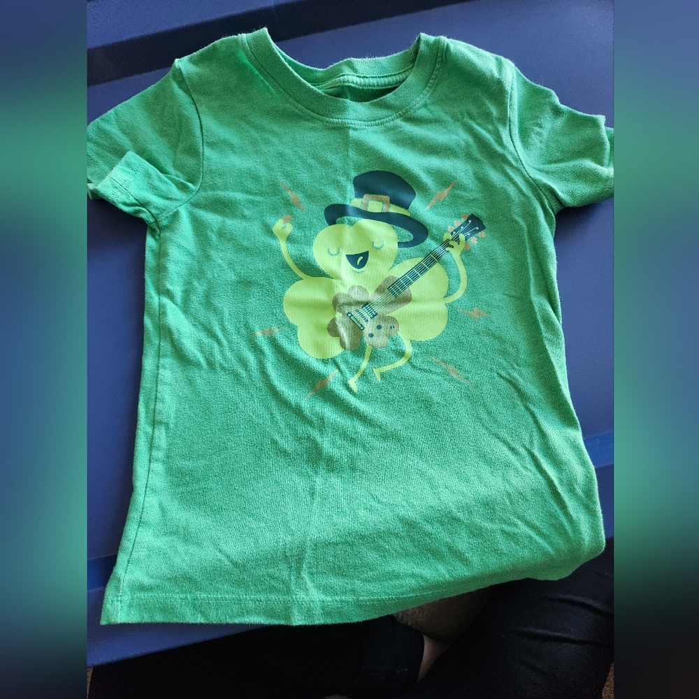 Cat & Jack, Children's Green Shamrock Tee, 5T